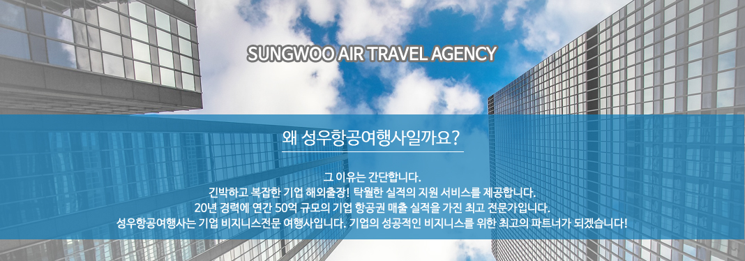 SUNGWOO Air Travel Agency